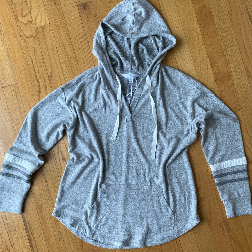 Brushed knit hoodie by 41 Hawthorne